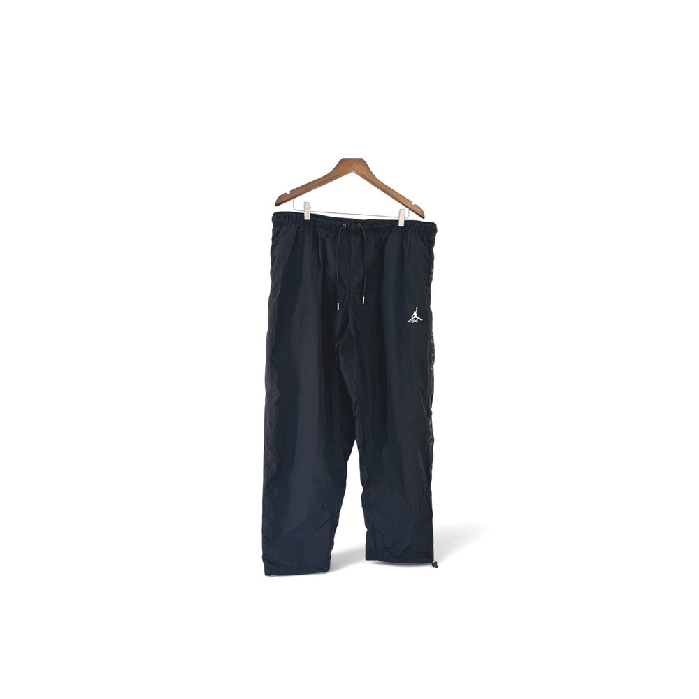 Jordan Flight Essentials Men 3XL Black Nylon Mesh Lined Track Pants Joggers